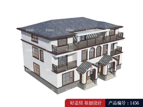 最新双拼现代别墅户型图,现代双拼别墅效果图