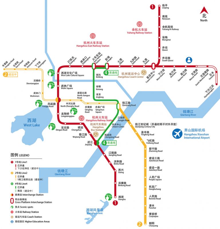 杭州地铁1号线全程时间,杭州地铁1号线线运营时间