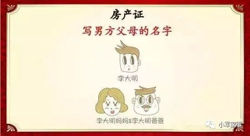 婚前房产公婆名称怎么写