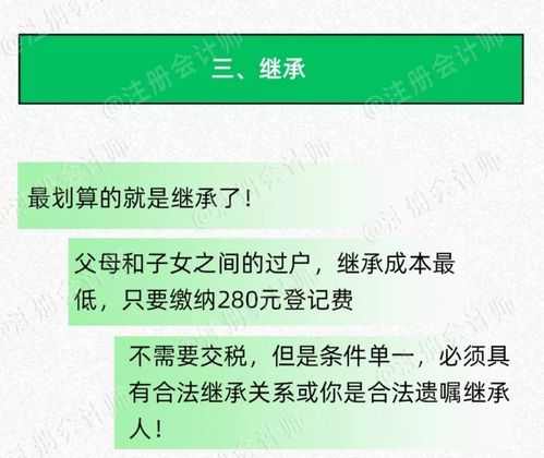 怎么最少税继承房产