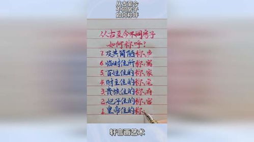 古代房产怎么称呼
